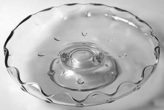 Indiana Glass Teardrop Clear Comport   Line #1009, Raised Dot Design