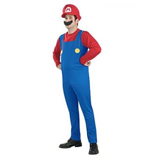 Super Mario Unisex Halloween Costume with Beard