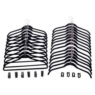 Joy Mangano 34 pc. Huggable Hangers Combo Pack   Black