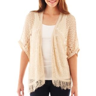 Take Out Fringe Poncho, Ntrly Nude, Womens