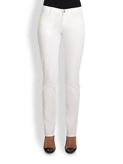 Lafayette 148 New York Five Pocket Skinny Jeans   White