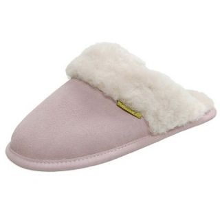 Womens Brumby Shearling Scuff Slippers   Pink 9.0
