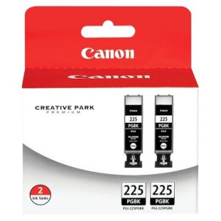 Canon PGI 225 Twin Pack Printer Ink Cartridge   Black (4530B007)