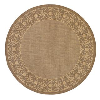 Recife Summer Chimes Natural And Cocoa Area Rug (86 Round)