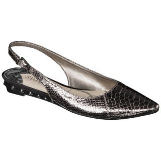 Womens Sam & Libby Ilana Pointed Toe Sliver Wedge Flat   Pewter 9.5