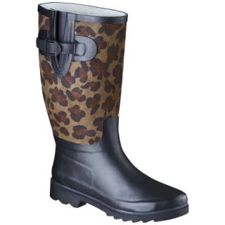 Womens Adara Rain Boot  Brown Leopard 7