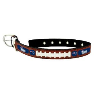 New England Patriots Classic Leather Large Football Collar