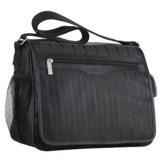 Sachi Messenger Insulated LunchTote   Black