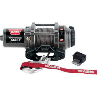 Warn Vantage 2000 Series 12 Volt ATV Winch   With Synthetic Rope