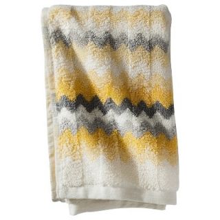 Threshold Watercolor Chevron Hand Towel   Yellow/Gray