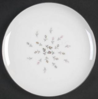 Sango Boutonniere Salad Plate, Fine China Dinnerware   Tiny Rose Buds In Center,