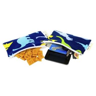 Itzy Ritzy Snack Happens Mini Resuable Snack & Everything Bags   Dino Mite