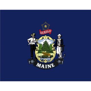 Maine State Flag   4 x 6