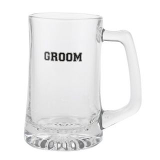 Groom Mug   Clear/ Black