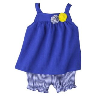 Just One YouMade by Carters Newborn Girls 2 Piece Set   Rosette Blue 3 M