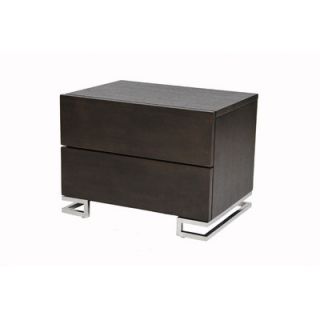 Pangea Home Hunter 2 Drawer Nightstand BBT 0505 Finish Espresso