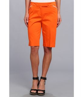Jones New York Bermuda Short Womens Shorts (Orange)