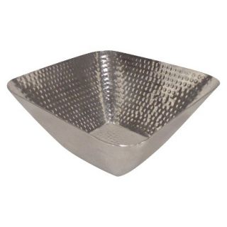 Threshold Hammered Metal Square Serve Bowl