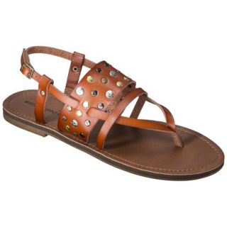 Womens Mossimo Supply Co. Sonora Flat Sandal   Cognac 6.5