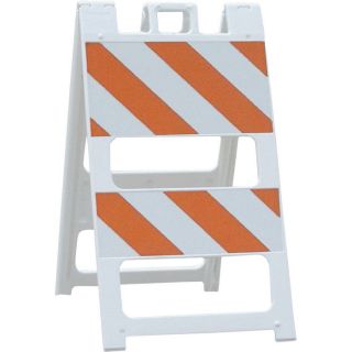 Plasticade 45 Inch Type II Engineer Grade Plastic Barricade   White, Model 100 