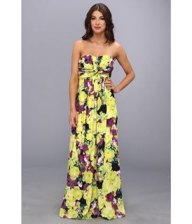 Jessica Simpson Strapless Twist Maxi Dress JS4V6042 Womens Dress (Multi)