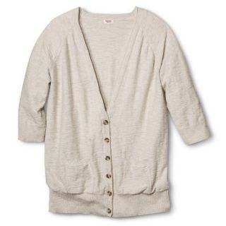 Mossimo Supply Co. Juniors Plus Size 3/4 Sleeve Boyfriend Sweater   Oatmeal 4X