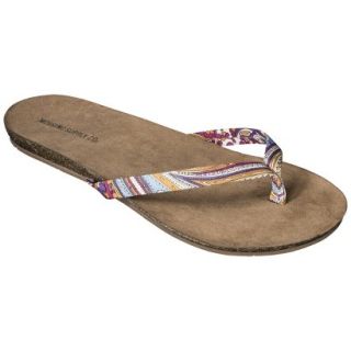 Womens Mossimo Supply Co. Odele Flip Flop   Paisley Purple 9