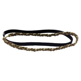 TONI&GUY Gold Braided and Black Elastic HairWraps   2 Count