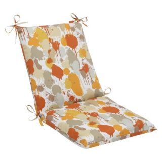 Outdoor Square Edge Chair Cushion   Orange/Tan Neddick