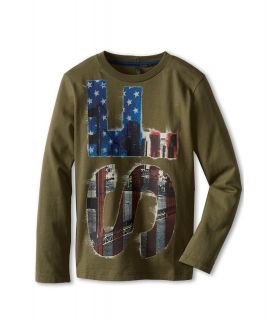 United Colors of Benetton Kids Long Sleeve Graphic Tee Boys T Shirt (Multi)