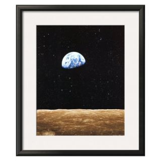 Art   Earth Rise from Moon   Framed Print