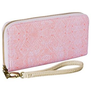 Merona Print Zip Around Wallet with Removable Wristlet   Pink