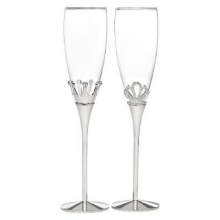 King and Queen Champagne Flutes