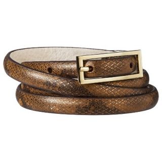 Merona Snake Skinny Belt   Brown XL