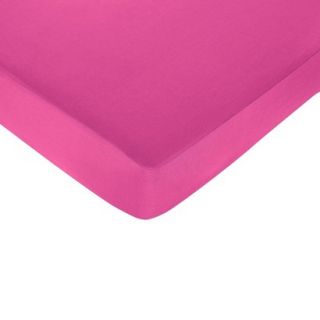 Isabella Fitted Crib Sheet   Hot Pink