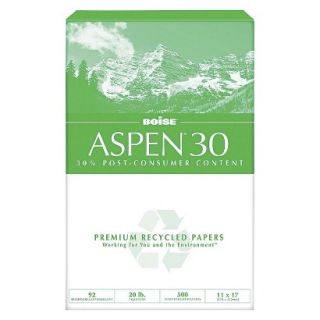 Boise Aspen 30% Recycled Office Paper, 92 Bright, 20 lb   White (2500 Per