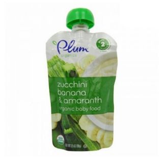 Plum Organics 2nd Blends Zucchini, Banana   Amaranth 3.5 ounce Pouch (pack Of 6)