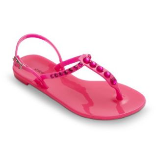 Girls Xhilaration Ginny Jelly Sandals   Pink S 12 13