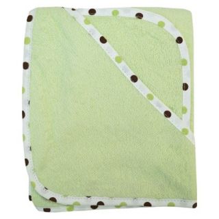 TL Care Organic Terry Hooded Towel Set   Celery