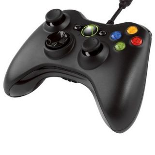 XBOX 360 Wired Controller   Black (XBOX 360)