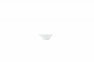 Syracuse China 5.5 oz Fruit Bowl, Coupe, w/ Reflections Arch Pattern & Shape, Alumawhite Body