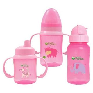 Green Sprouts Toddler 3 Stage Drinking Pack   Girl