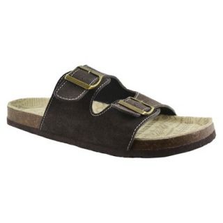 Mens MUK LUKS Parker Duo Strapped Footbed Sandals   Brown 11