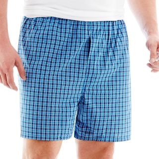 THE FOUNDRY SUPPLY CO. 2 pk. Woven Boxers Big and Tall, Blue, Mens