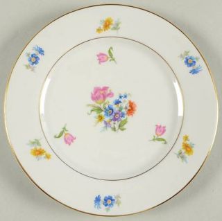 Royal Jackson Roj32 Salad Plate, Fine China Dinnerware   Featherweight,Floral, G