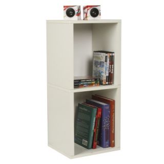 Storage Cube Way Basics Cube Plus Eco Friendly 2 Shelf Storage Unit, White