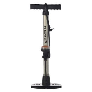 X Factor Bike Pump with Guage Silver