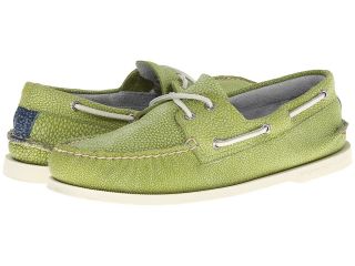 Sperry Top Sider A/O 2 Eye Washed Mens Lace Up Moc Toe Shoes (Green)