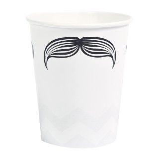 Mustache 9 oz. Cups (8)