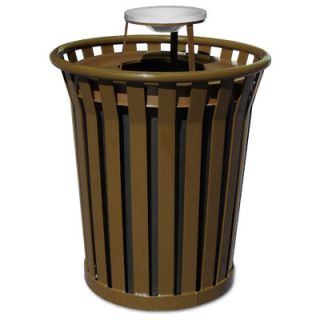 Witt Wydman Outdoor Trash Receptacle WC3600 AT Color Brown